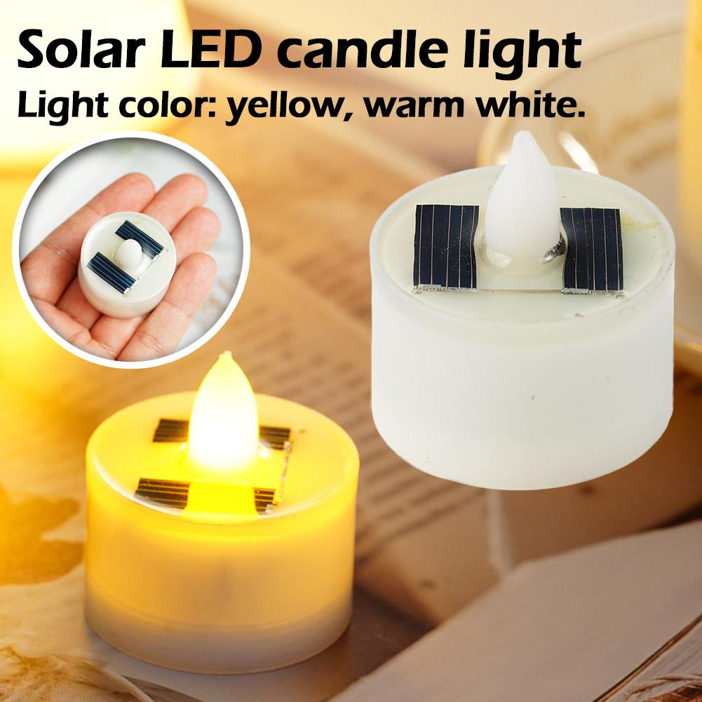 Beeswax Taper Candle - Новые солнечные свечи Беспламенный светодиодный чайный