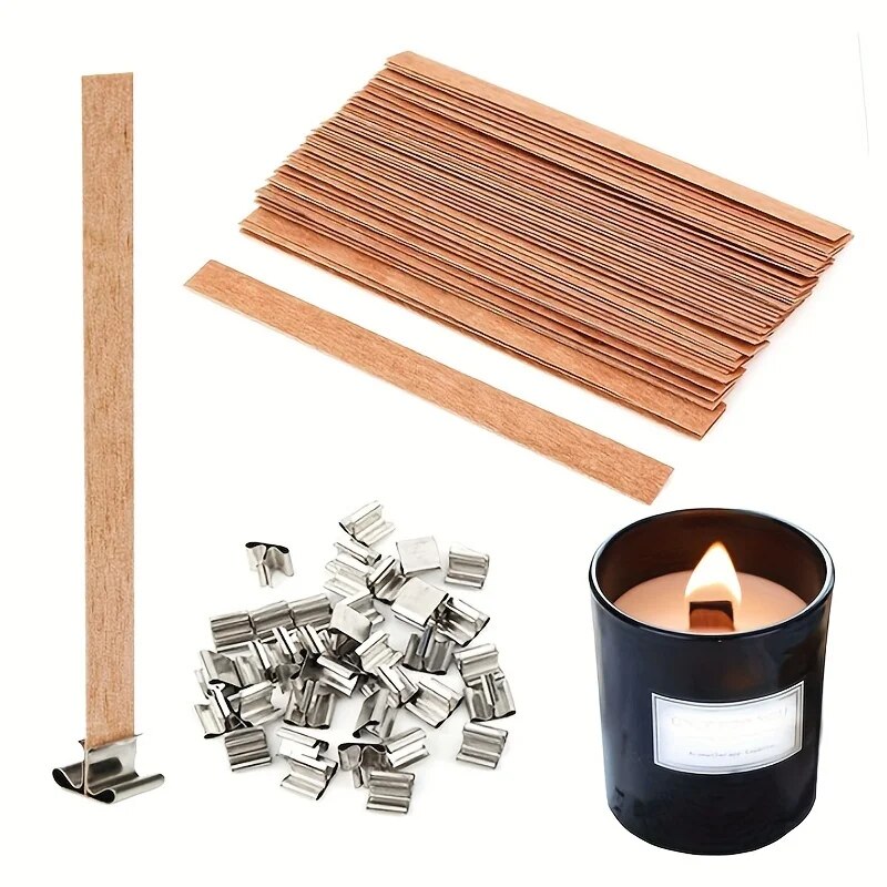 Beeswax Taper Candle - 30 шт., высококачественный деревянный фитиль для