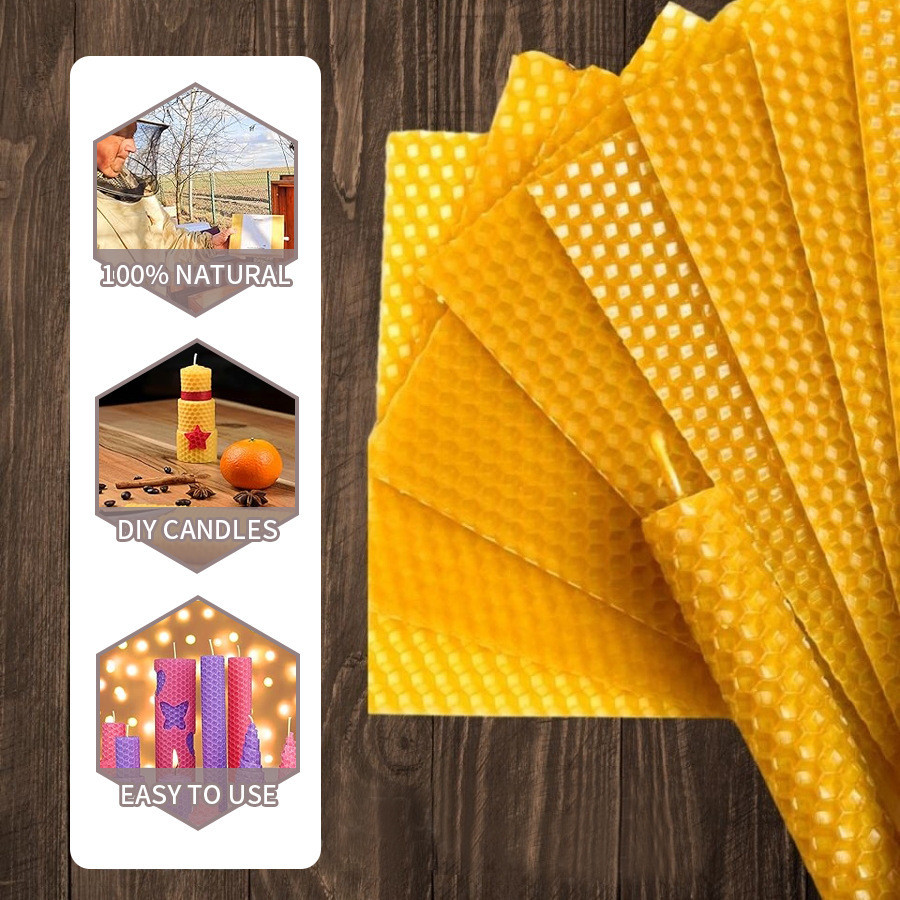 Beeswax Taper Candle - Восковые свечи из пчелиного воска ручной