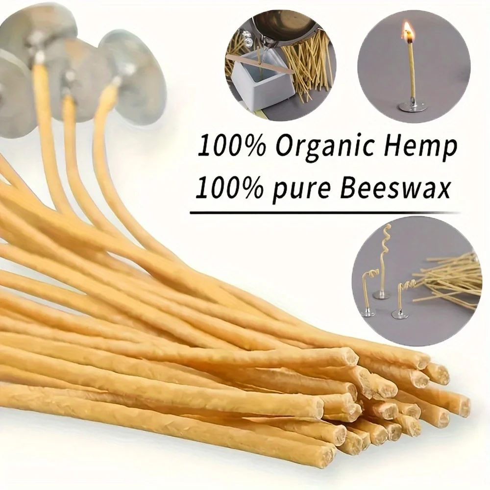 Фитиль для свечей, 50 шт., 8-д – обзор и цена Beeswax Taper Candle