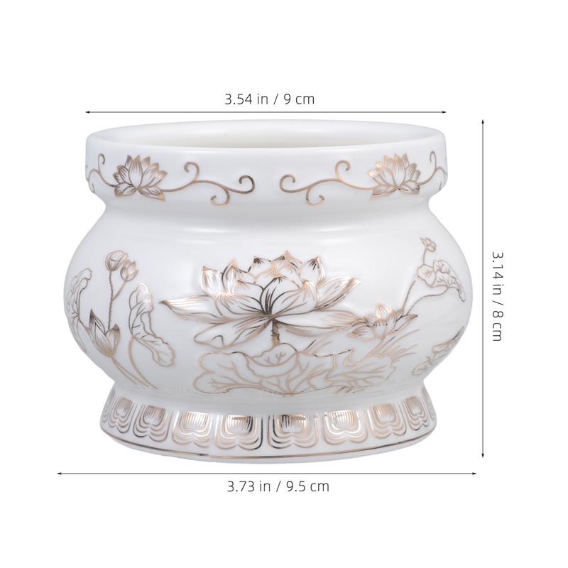 Белая керамическая курильница, – обзор и цена Home Fragrance White Lotus