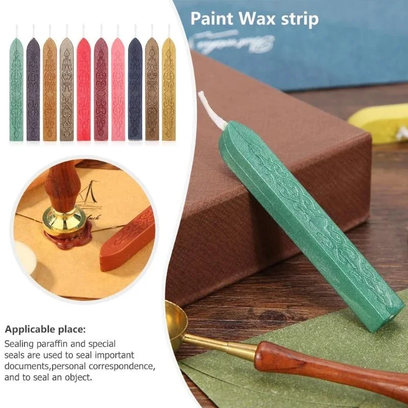 10 шт. палочки для уплотнения, – обзор и цена Beeswax Taper Candle